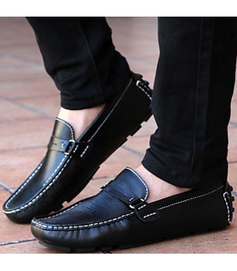 Outdoor / big size / Office & Career / Party & Evening / Casual Leather Loafers Black/Blue/Brown  