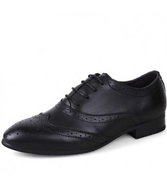 Size 38-50 Men's Shoes Casual Leather Oxfords Black / Brown / White  